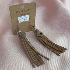 🟢 South Western Horse Shoe Tassel Earrings